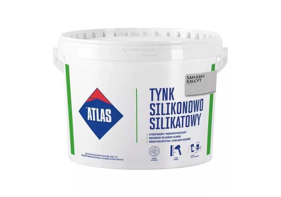 Zdjęcie: Atlas TYNK SILIKONOWO - SILIKATOWY kolor 0391 kalcyt