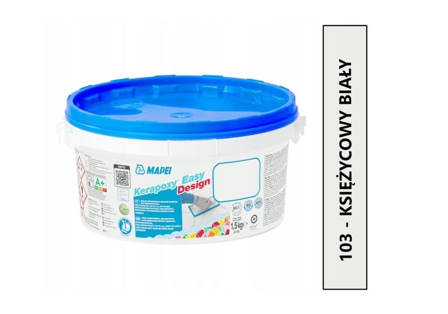 Zdjęcie: MAPEI fuga epoksydowa KERAPOXY EASY DESIGN - 103 Księżycowy Biały 1,5kg