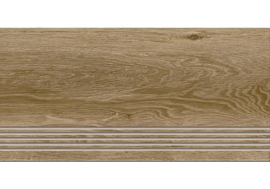 Zdjęcie: stopnica starwood brown structure mat 29,8x59,8 cer-art studio