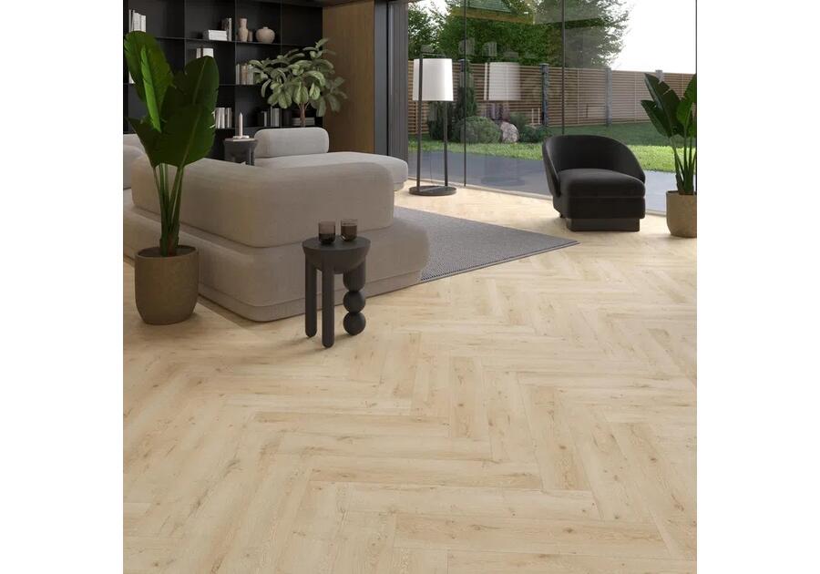 Zdjęcie: panele winylowe jodełka spc living dąb mino kl. 33 4,0 + 1,0 mm click z podkładem
